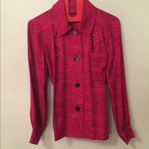 COPY - 100% Silk Button Down - Picture 2 of 4